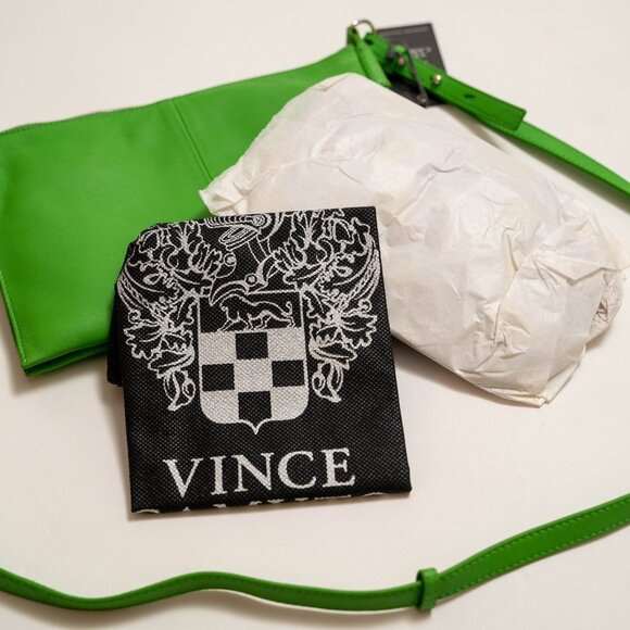 NWT Vince Camuto Green Leather Crossbody Bag - Picture 13 of 14